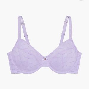 Savage X Fenty Logo Lavender Bra 38DD